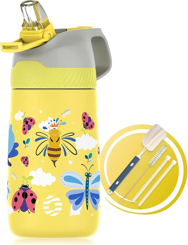 Detalle de Fjbottle Niños 350ml Botella de agua segura