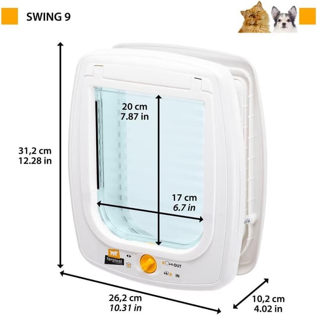 Thumbnail 1 de Ferplast SWING 9 chatière 17×20 cm 🐾