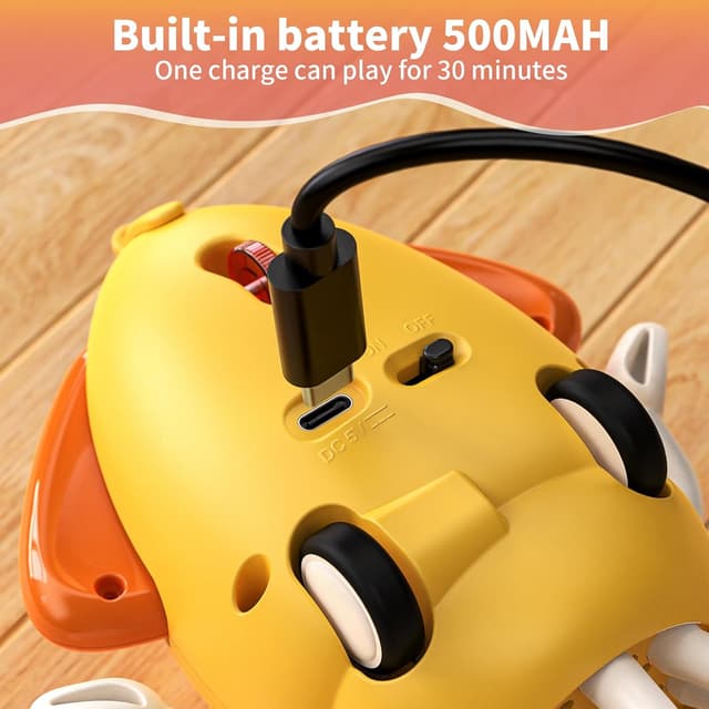 Detalle de Giocattolo interattivo a forma di polpo danzante con LED, musica e sensori a infrarossi