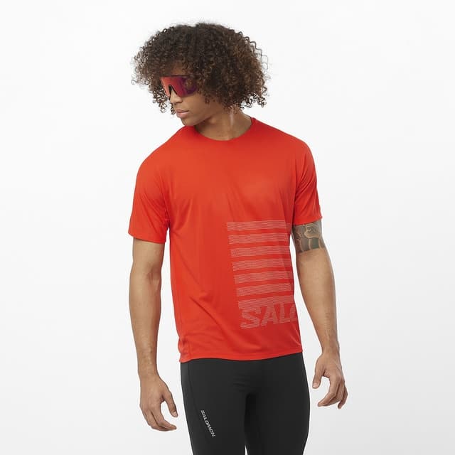 Imagen de Salomon Sense Aero Graphic: camiseta de hombre ultraligera para running en OfertitasTOP