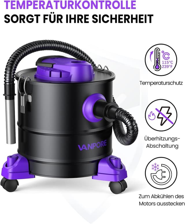 Thumbnail 3 de VANPORE Aschesauger 20L 1200W