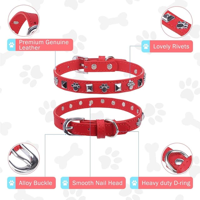 Thumbnail 2 de SCENEREAL Leather Dog Collar S 11-14 in