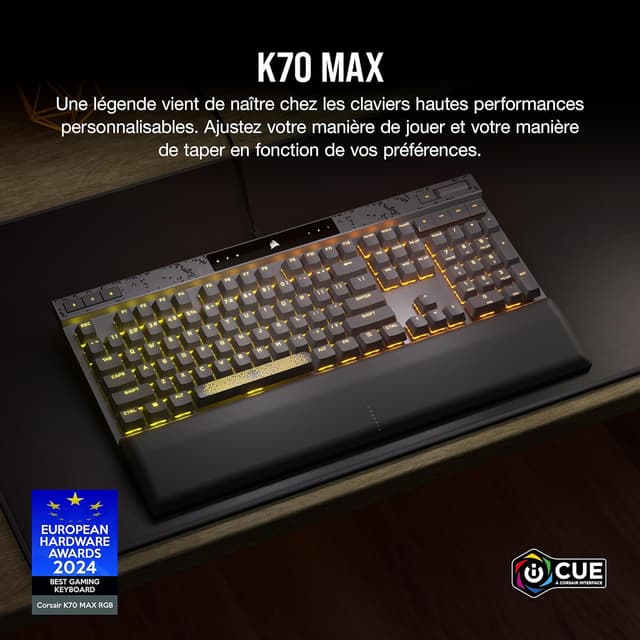 Detalle 2 de Corsair K70 Max RGB Clavier magnétique MGX