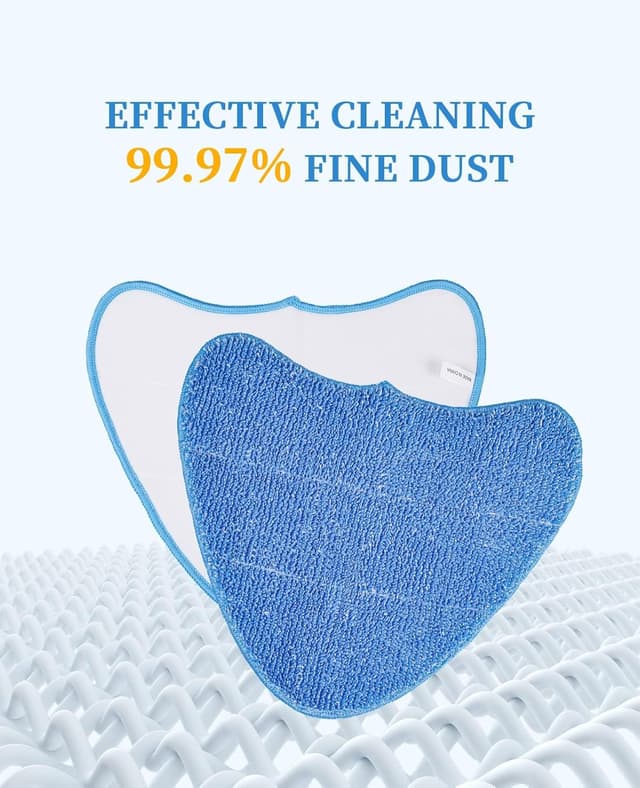 Detalle de BONBELONG Microfiber Steam Mop Pads Replacement (3 Pack) for VAX S85-CM and VAX Steamer Cleaner models
