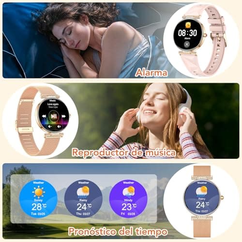 Thumbnail 4 de CIVO Reloj Smart Mujer Oro Rosa ✨ - Llamadas y Mensajes