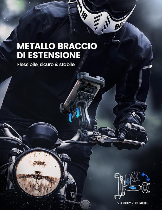 Thumbnail 1 de Lamicall Supporto Telefono Moto 4,7-6,8"