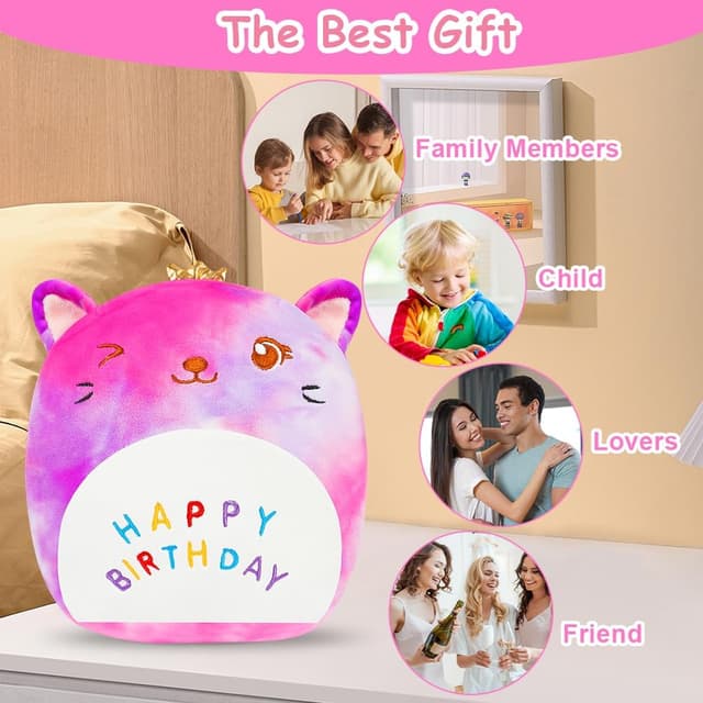 Detalle 1 de Vicloon oreiller peluche chat 21 cm