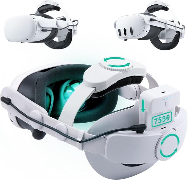 Imagen de Noiposi Battery Head Strap 7500mAh for Meta Quest 3 VR en OfertitasTOP