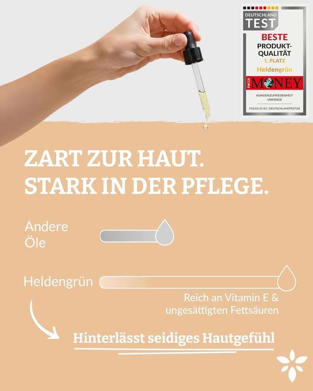 Detalle 2 de Heldengrün Mandelöl Bio 100 ml