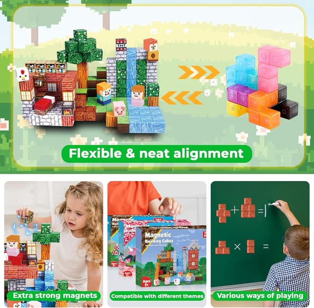 Thumbnail 4 de Goody King Magnetic Blocks 150PCS magnetic building set 🧩