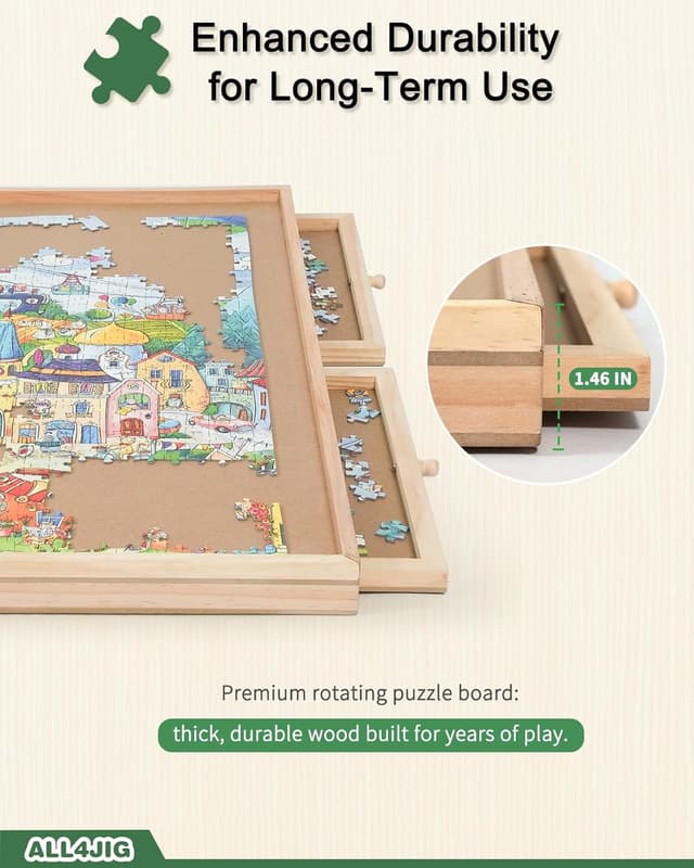 Thumbnail 2 de ALL4JIG 1500-Piece Rotating Puzzle Board đź§©
