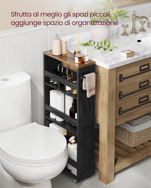 Thumbnail 5 de VASAGLE LRC050K02 Carrello stretto 15 cm