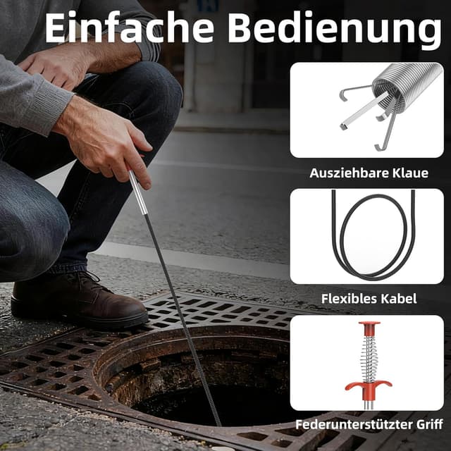 Detalle 2 de Ferdiiz Endoskopkamera 5 m Rohrkamera