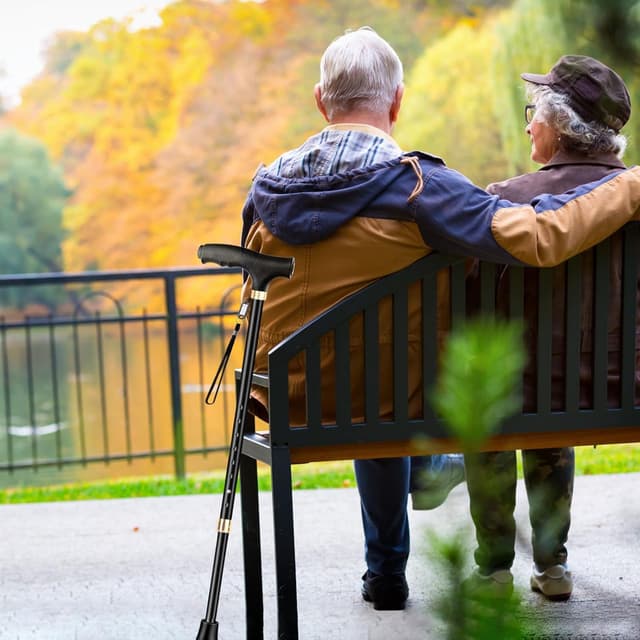Detalle 1 de OOCOME Höhenverstellbarer Gehstock mit Licht, 60-94 cm