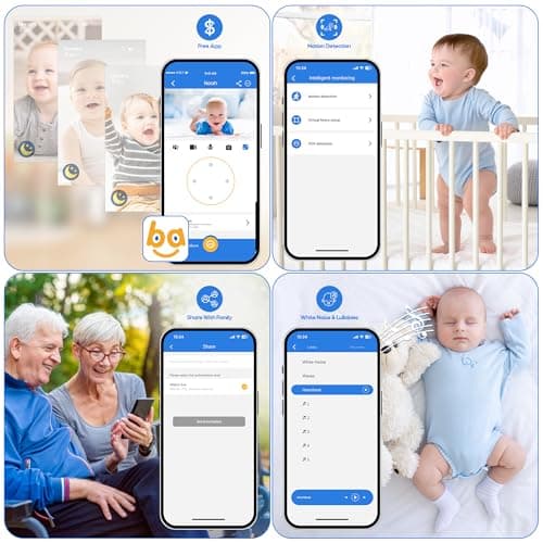 Thumbnail 5 de WONEYA Smart Baby Monitor 5" screen 👶🏻