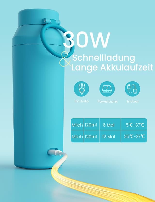 Thumbnail 4 de Paruu Tragbarer Flaschenwärmer 350 ml 🌡