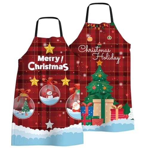 Imagen de FunChaos 2 pièces tabliers de Noël imperméables ⚙ en OfertitasTOP
