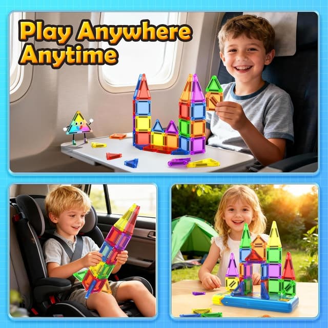 Thumbnail 5 de Magnetic Tiles Set 3–8 Years Old Toys 🧩