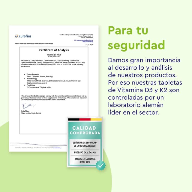 Thumbnail 5 de K2VITAL® Vitamina D3 y K2 2000 UI - Salud Ósea 💪