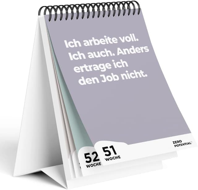 Detalle de Demotivierender Kalender 2025 A6 📅