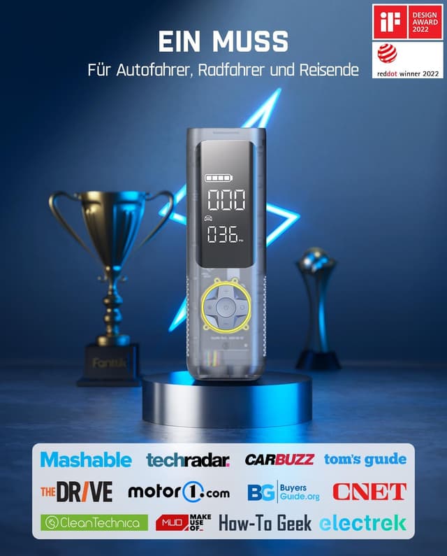 Thumbnail 4 de Fanttik X8 APEX Tragbare Luftpumpe 11,1V