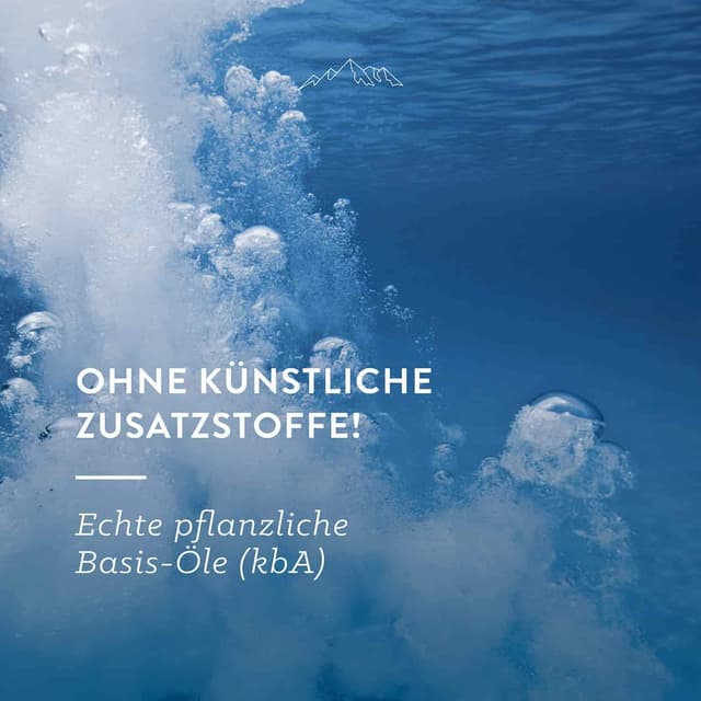 Detalle 2 de AllgäuQuelle® Bio Badeöl-Set mit ätherischen Ölen (2x100 ml) für Allgäuer Atemwohl & Allgäuer Nachtruhe