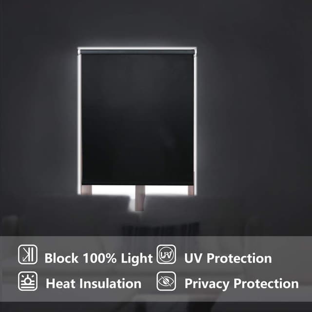 Thumbnail 4 de LUCKUP 71 x 183 cm blackout roller blind