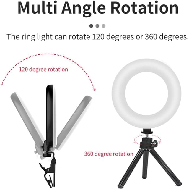 Thumbnail 4 de Ringlicht Laptop 5'' Clip Stativ