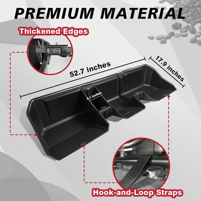 Detalle de Under Seat Storage Box for Tesla Cybertruck