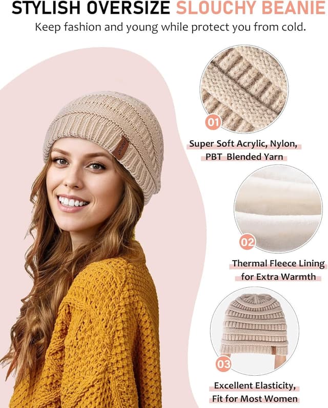 Thumbnail 3 de Womens Beanie Set 63in 🧣
