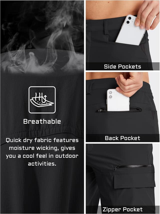 Detalle 2 de TACVASEN cargo shorts, quick dry