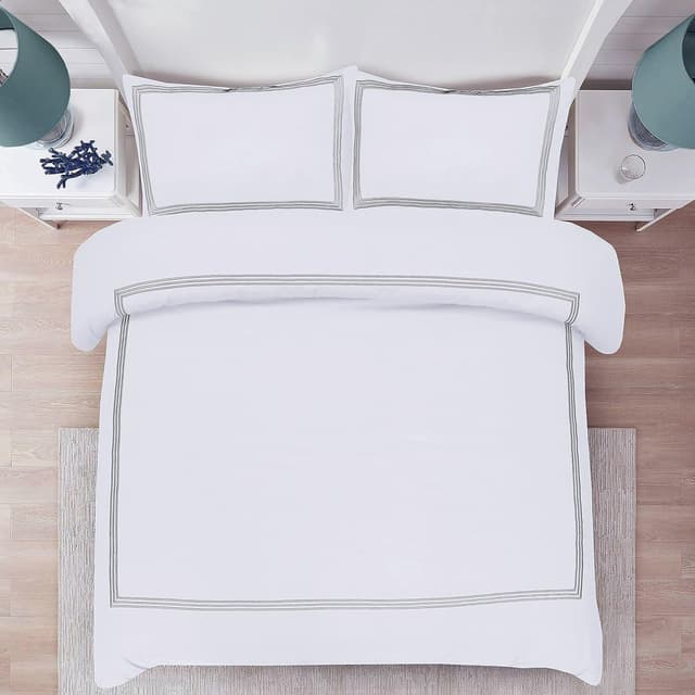 Thumbnail 2 de My home store Embroidered Duvet Cover Set King 230x220