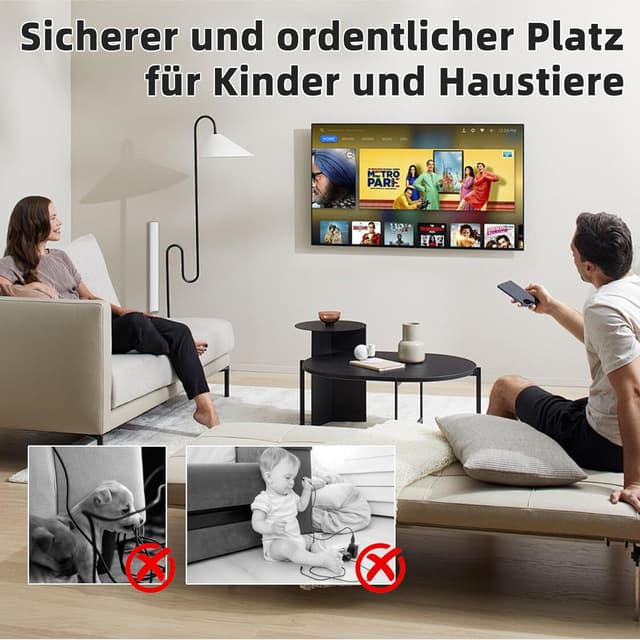 Thumbnail 6 de Weißer selbstklebender Kabelkanal aus Silikon – flexible Kabelabdeckung, 3 m Länge (27 × 15 mm, für 2–3 Kabel)