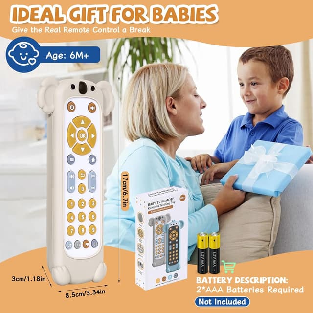 Detalle de Orzbow Baby Musical Remote Control Toy with Number Teaching (remote-style learning for 6–18 months)