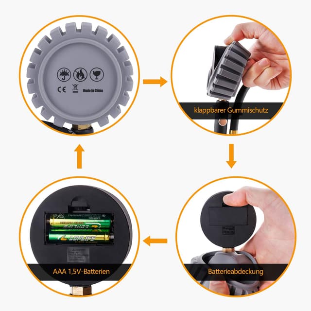 Thumbnail 6 de Oasser Digitaler Reifendruckmesser 255 PSI