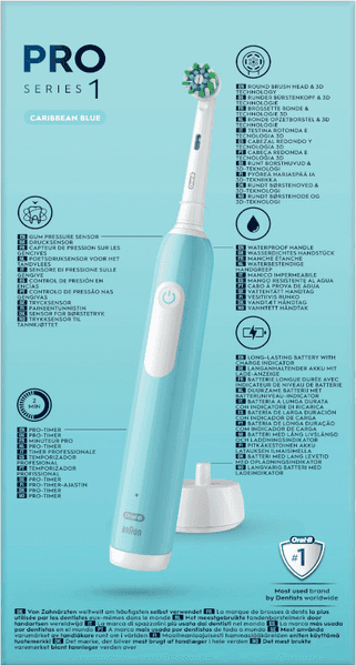 Detalle de Oral-B PRO 1 Cepillo Eléctrico Azul Caribe 🪥