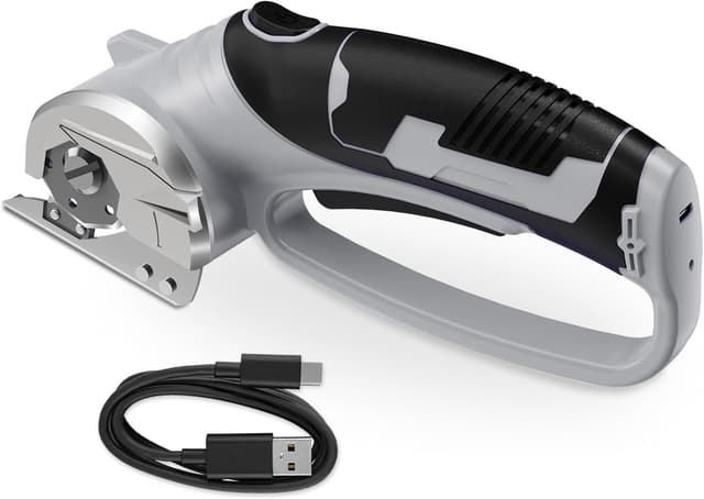 Detalle de Cordless Electric Scissors 4V Rechargeable Rotary Cutter ✂