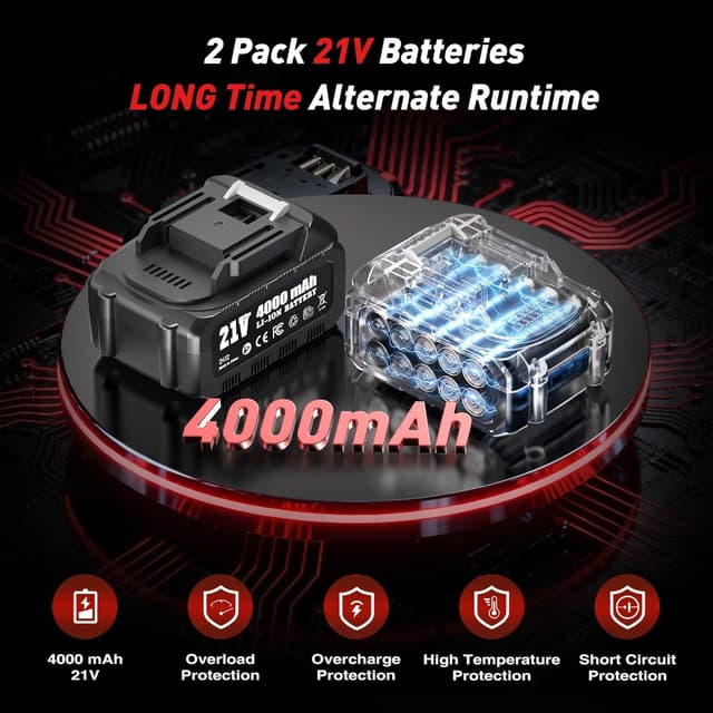 Thumbnail 1 de Avhrit 6 Inch Cordless Buffer 4000mAh