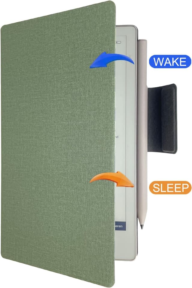 Detalle de ZhaoCo Hülle für reMarkable Paper Pro Move 7.3" (2025) – PU-Leder Magnet-Folio, schlank & magnetisch, grün