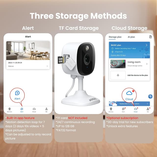 Detalle 2 de AOQEE C1 2K Outdoor Security Camera