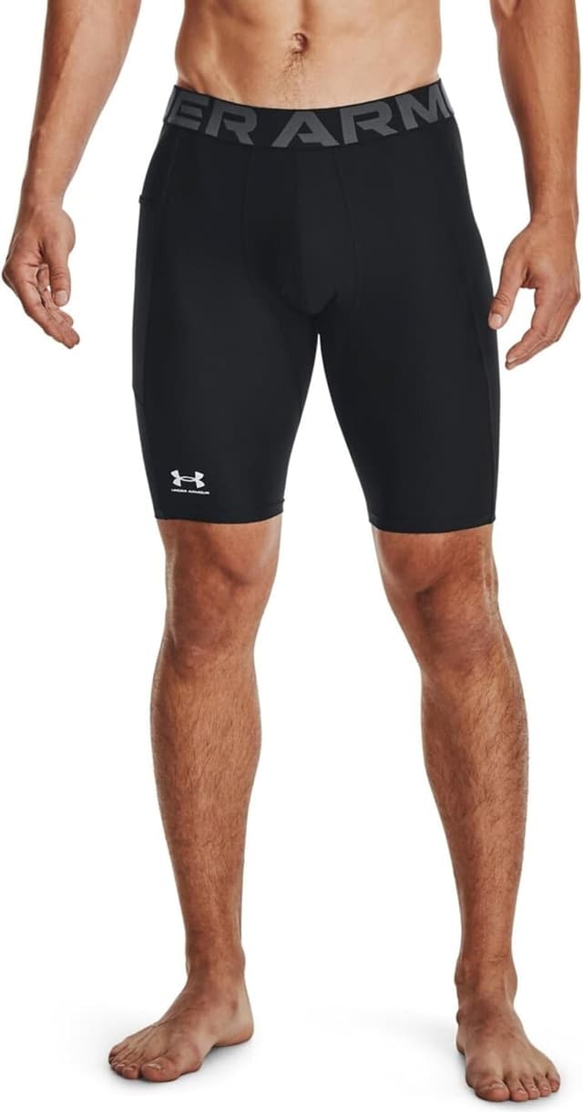 Detalle de Under Armour Men’s UA HG Armour Long Shorts (LNG) – HeatGear compression running shorts