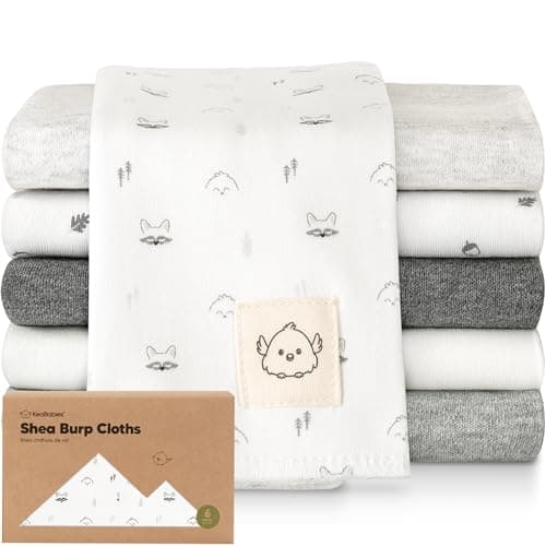 Imagen de Organic Burp Cloths 6-Pack Large Cotton Baby Cloths en OfertitasTOP
