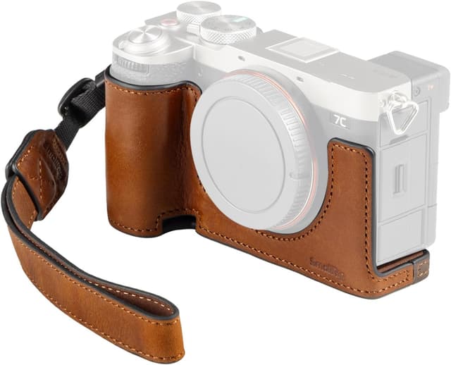 Detalle de SMALLRIG A7C II / A7CR Kamera-Ledertaschen-Set