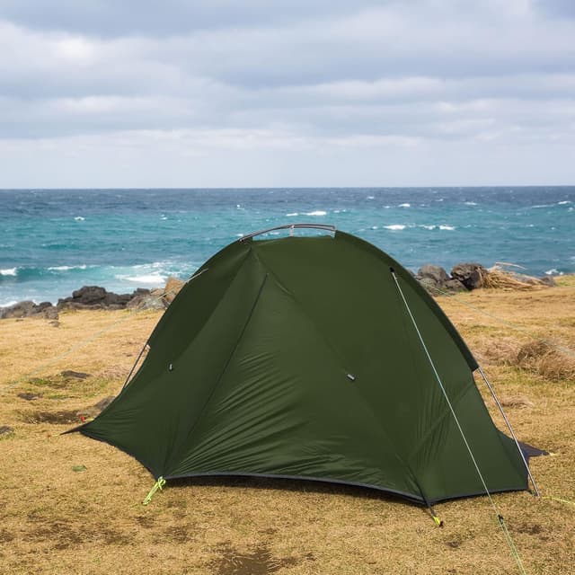 Detalle de Naturehike Tagar tente de camping ultralégère 1 à 2 personnes (3–4 saisons) imperméable pour randonnée