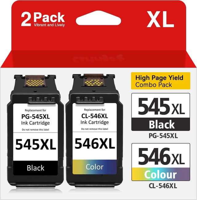 Detalle de Inkwood 545XL 546XL (PG-545 + CL-546) set di cartucce compatibili per Canon Pixma