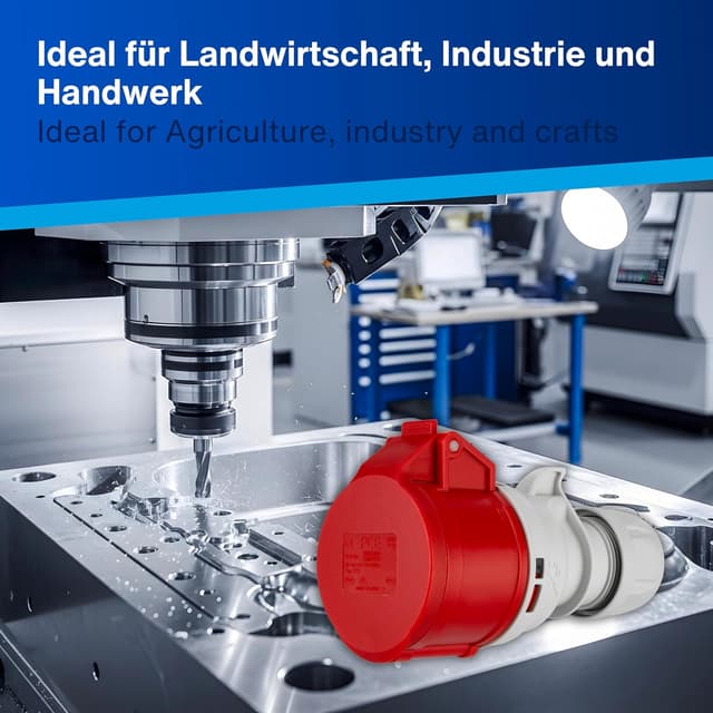 Thumbnail 6 de Presa industriale CEE REV Ritter 16 A, 5 poli (3P+N+PE) per ambienti esterni IP44