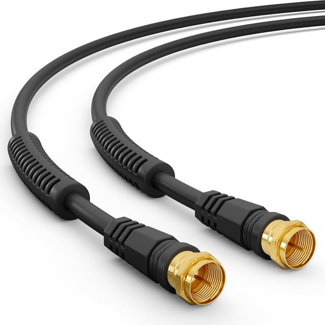 Detalle de HB-DIGITAL SAT TV Antennenkabel 20 m – Koaxial für HDTV/4K/8K, DVB-S/DVB-S2 & DAB – mit Mantelstromfilter