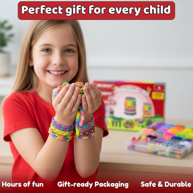 Detalle 1 de Loomartic Loom Bands Kit 3000+