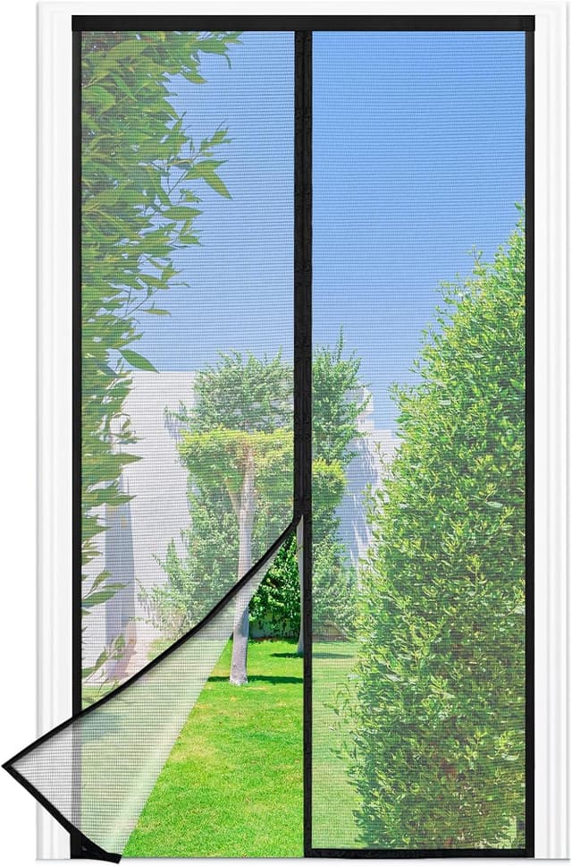 Imagen de Mosquitera Puerta Magnetica 95 x 210 cm Negra en OfertitasTOP