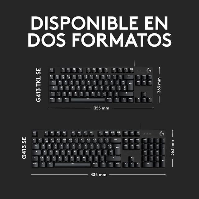 Detalle 2 de Logitech G413 TKL SE Teclado mecánico compacto